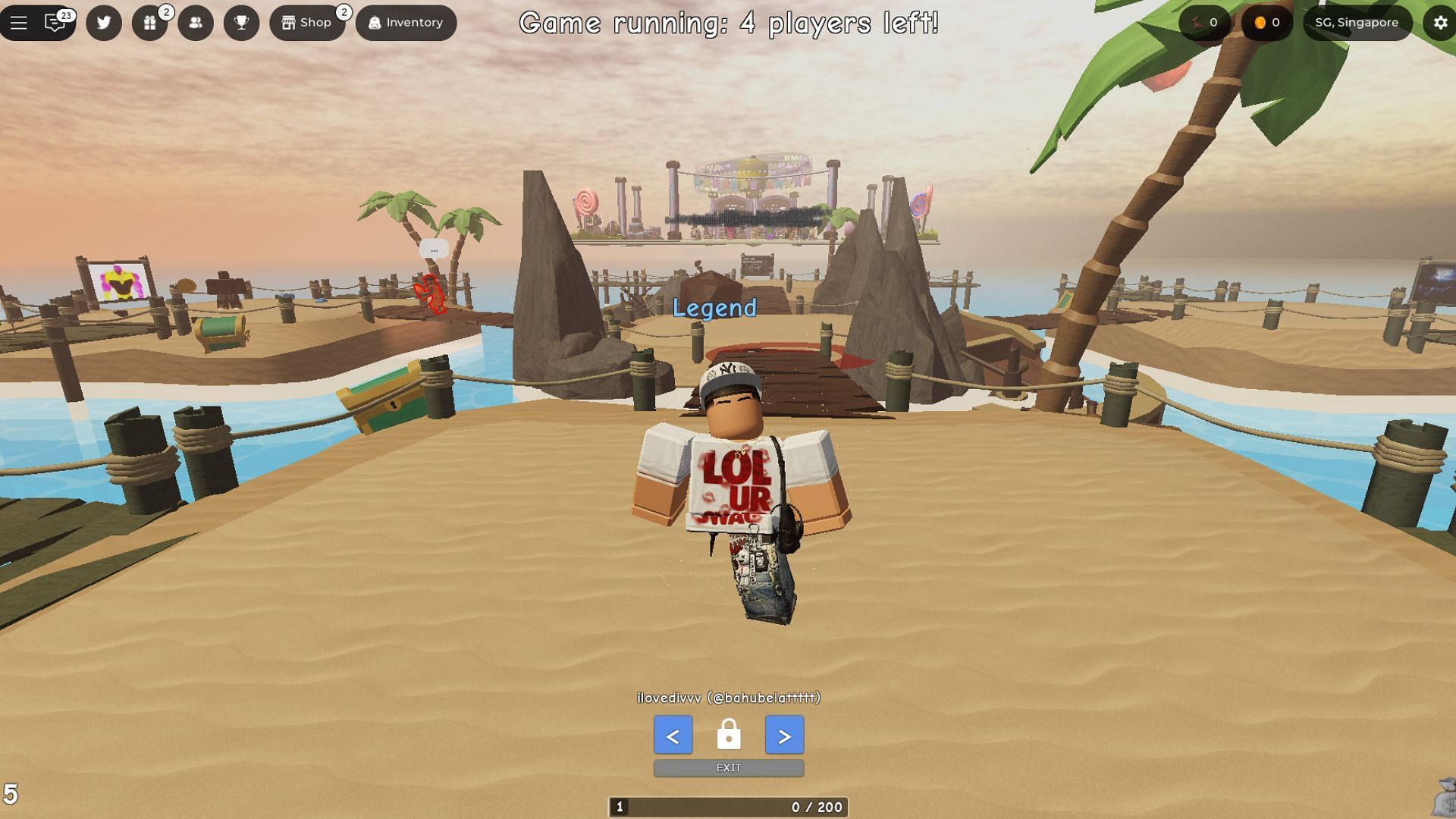 Start taking part in rounds (Image via Roblox)
